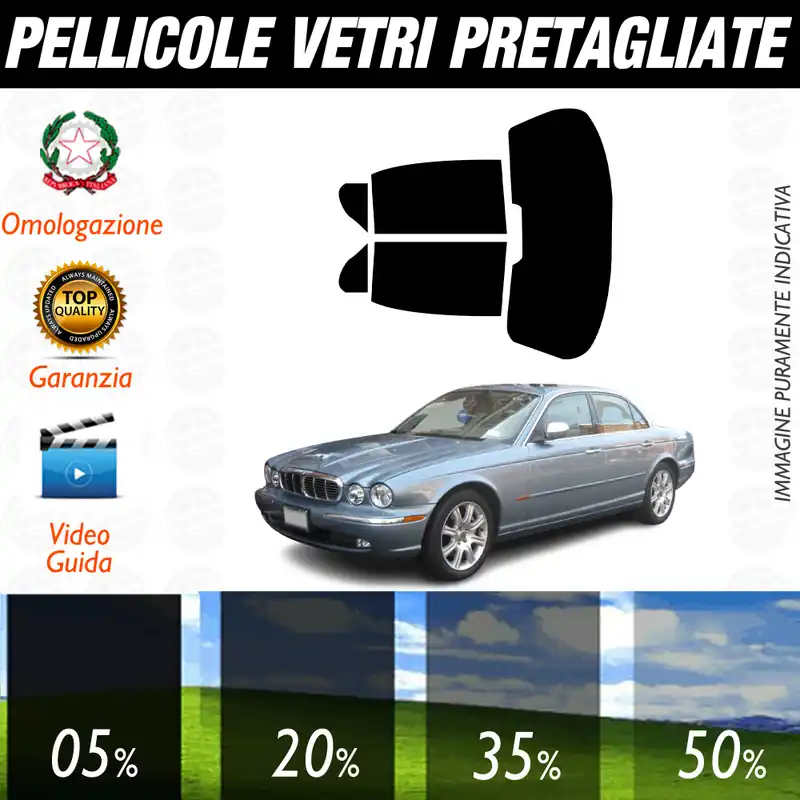 Prezzo Di Fabbrica Jaguar XJL dal 2003 al 2010 Pellicole Oscuramento Vetri Auto Pre Tagliate a Misura