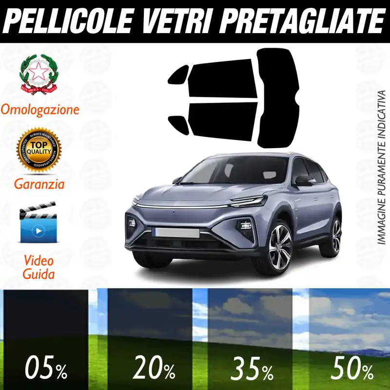 MG Marvel dal 2021 a Oggi Pellicole Oscuramento Vetri Auto Pre Tagliate a Misura Novità