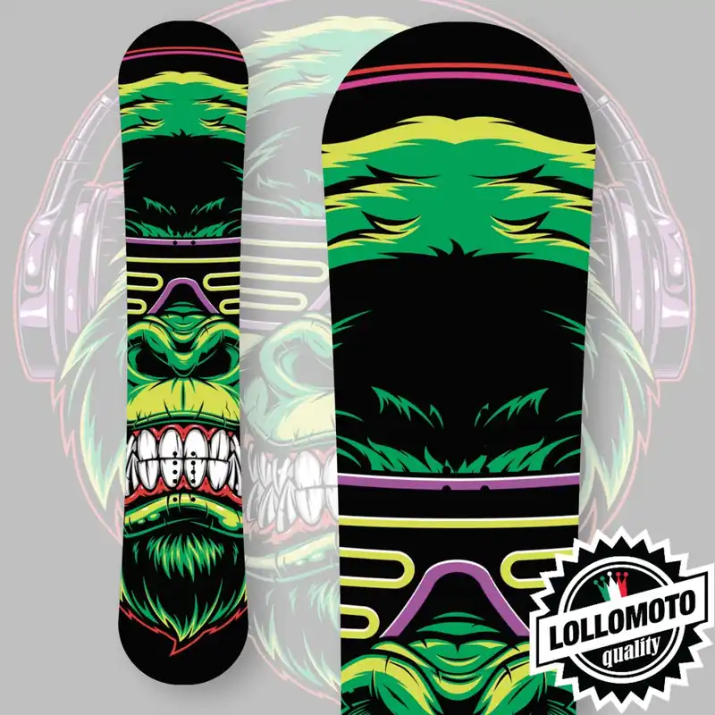 Adesivo Tavola Snowboard MONKEY MUSIC Personalizzata Wrapping Stickers Decal Rivestimento Snow Vendita Finale