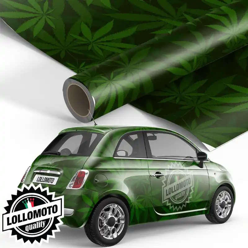 Pellicola MARIJUANA Pellicola Car Wrapping Adesiva Rivestimento Auto Pagamento Sicuro