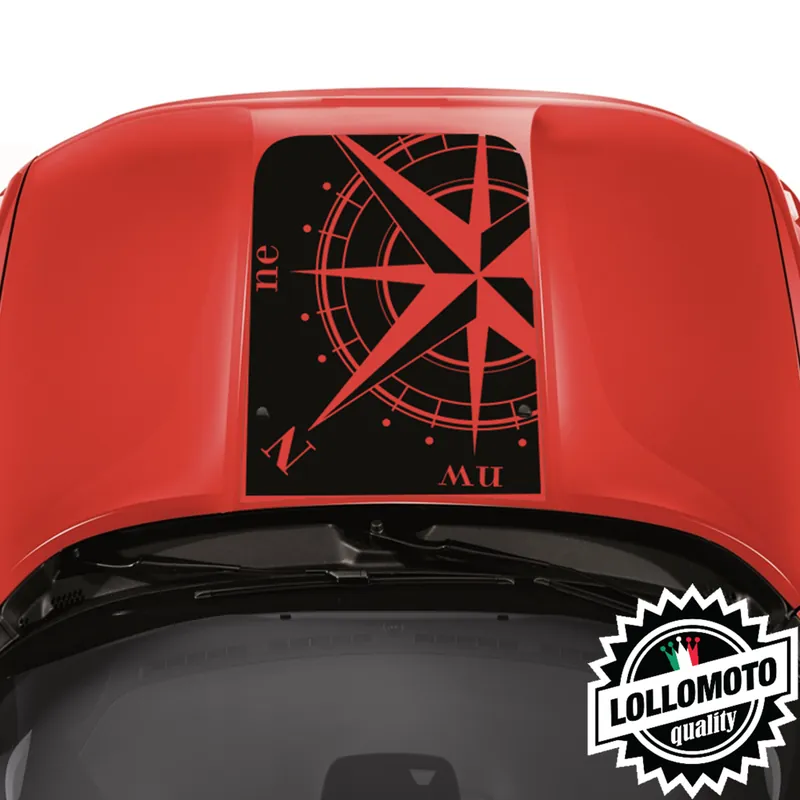 Striscia Adesiva Cofano JEEP RENEGADE ROSA DEI VENTI Adesivi Stickers Fiancate Auto Decal Nuovo Arrivo