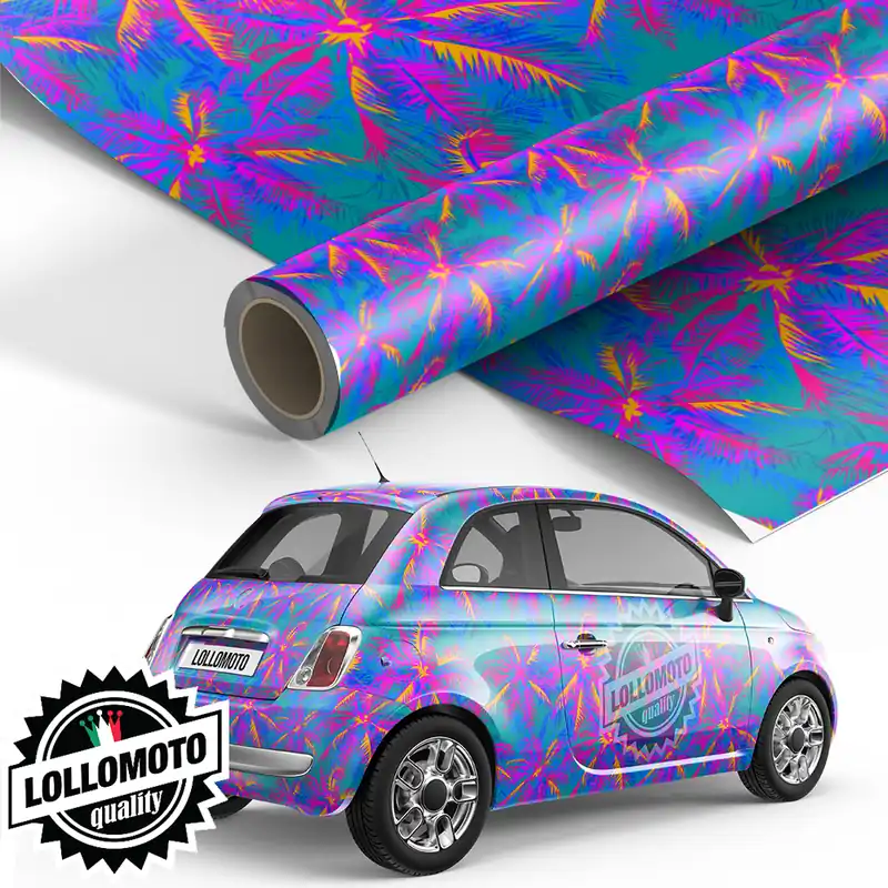 Pellicola PINK PALM Pellicola Car Wrapping Adesiva Rivestimento Auto Ultimissimo Modello