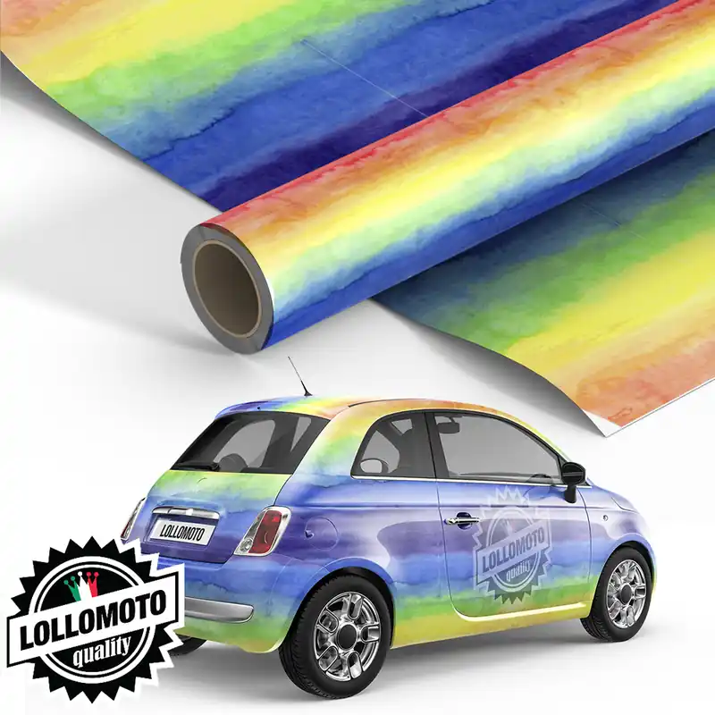 Ultima Occasione Pellicola WATER RAINBOW Pellicola Car Wrapping Adesiva Rivestimento Auto