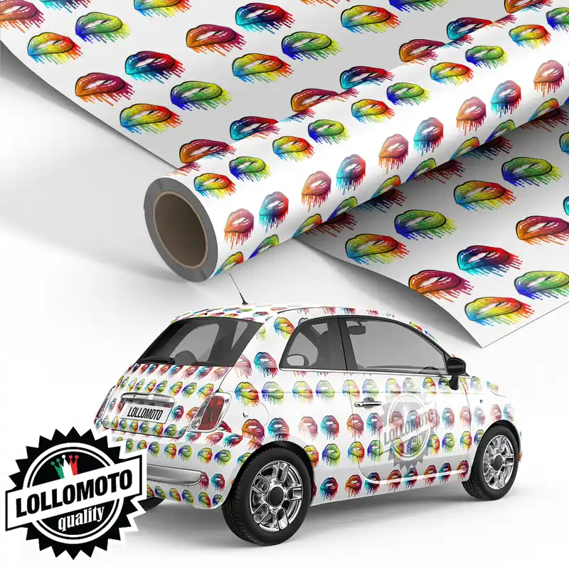 Pellicola KISS & KISS Pellicola Car Wrapping Adesiva Rivestimento Auto Solo Oggi