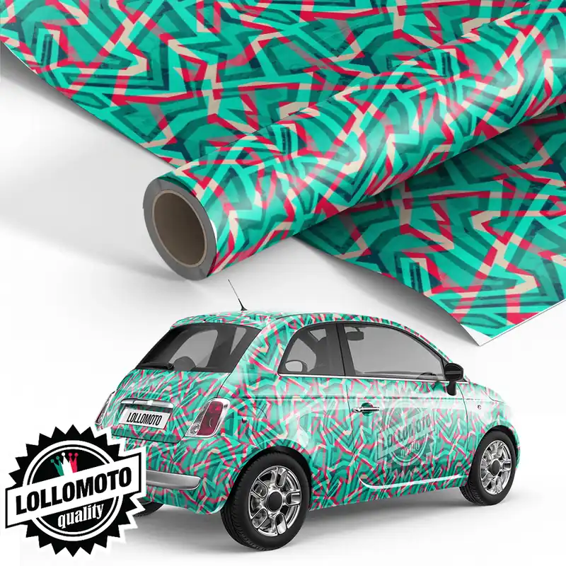 Pellicola BLUE STREET GRAFFITI Pellicola Car Wrapping Adesiva Rivestimento Auto Quantità Limitata