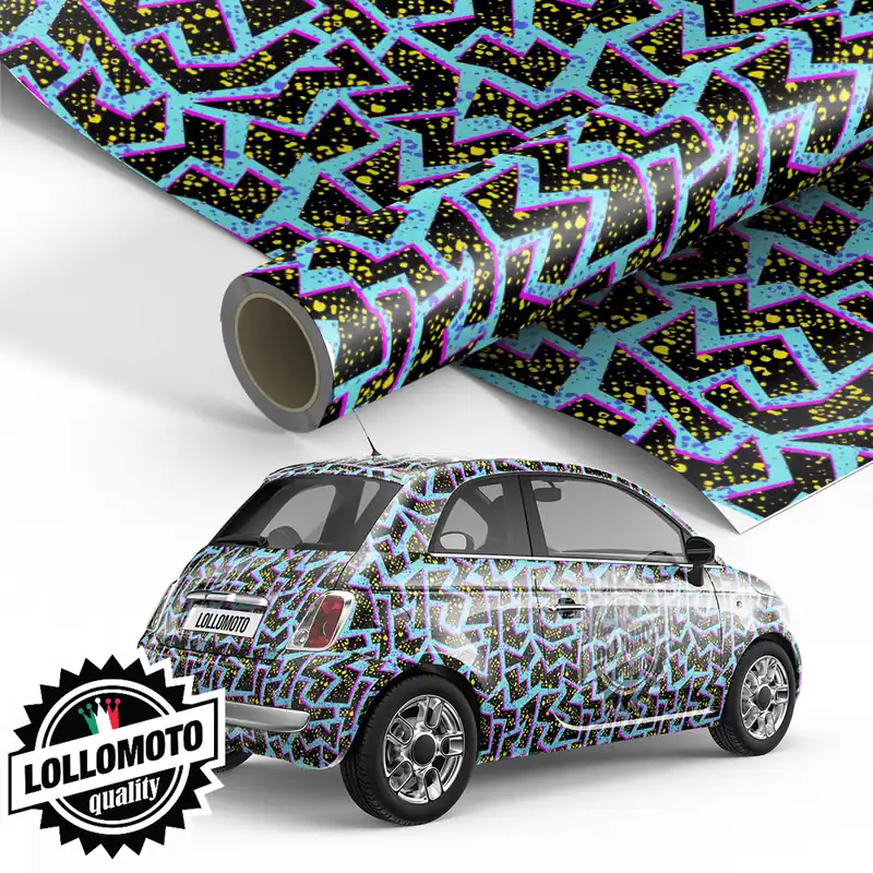 Non Perdere Pellicola BLACK STREET GRAFFITI Pellicola Car Wrapping Adesiva Rivestimento Auto