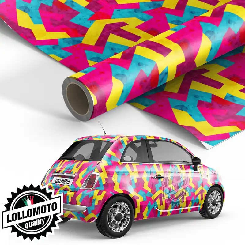 Pellicola Pink Street Graffiti Pellicola Car Wrapping Adesiva Rivestimento Auto Prezzo Scontato
