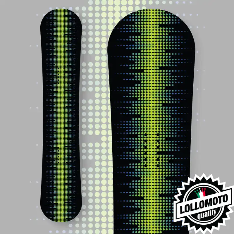 Adesivo Tavola Snowboard Green Sound Line Personalizzata Wrapping Stickers Decal Rivestimento Snow Subito Disponibile