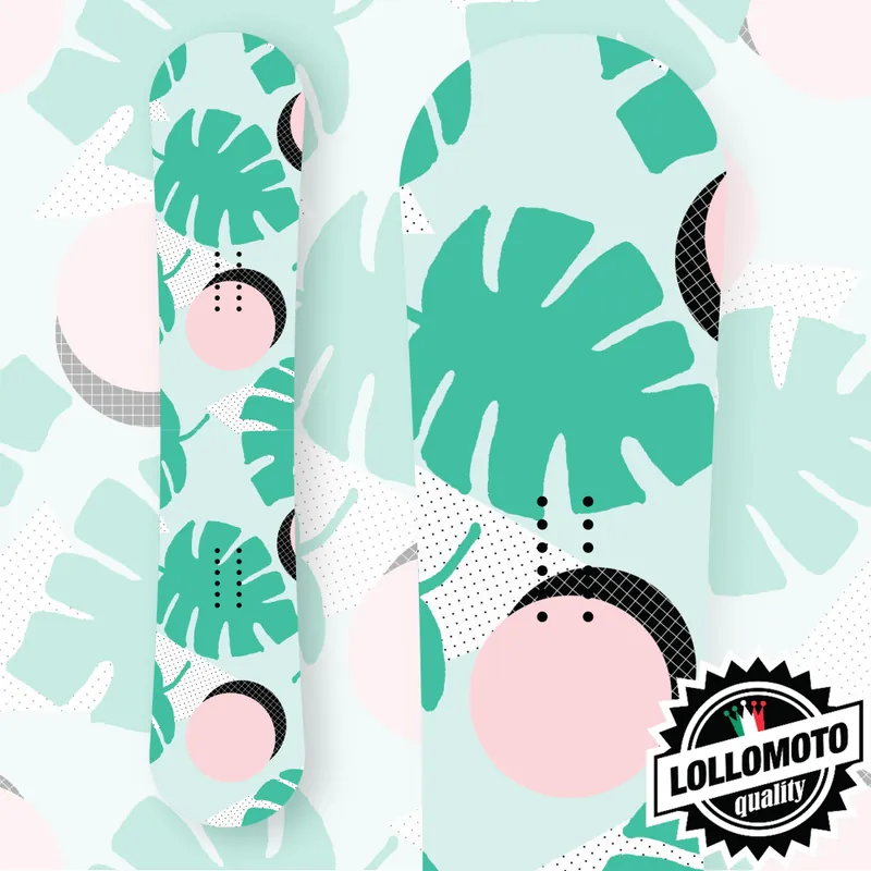 Offerta Adesivo Tavola Snowboard Leaves and Acorns Personalizzata Wrapping Stickers Decal Rivestimento Snow