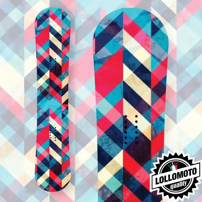 Adesivo Tavola Snowboard Broken Lines Personalizzata Wrapping Stickers Decal Rivestimento Snow Compra Oggi Stesso