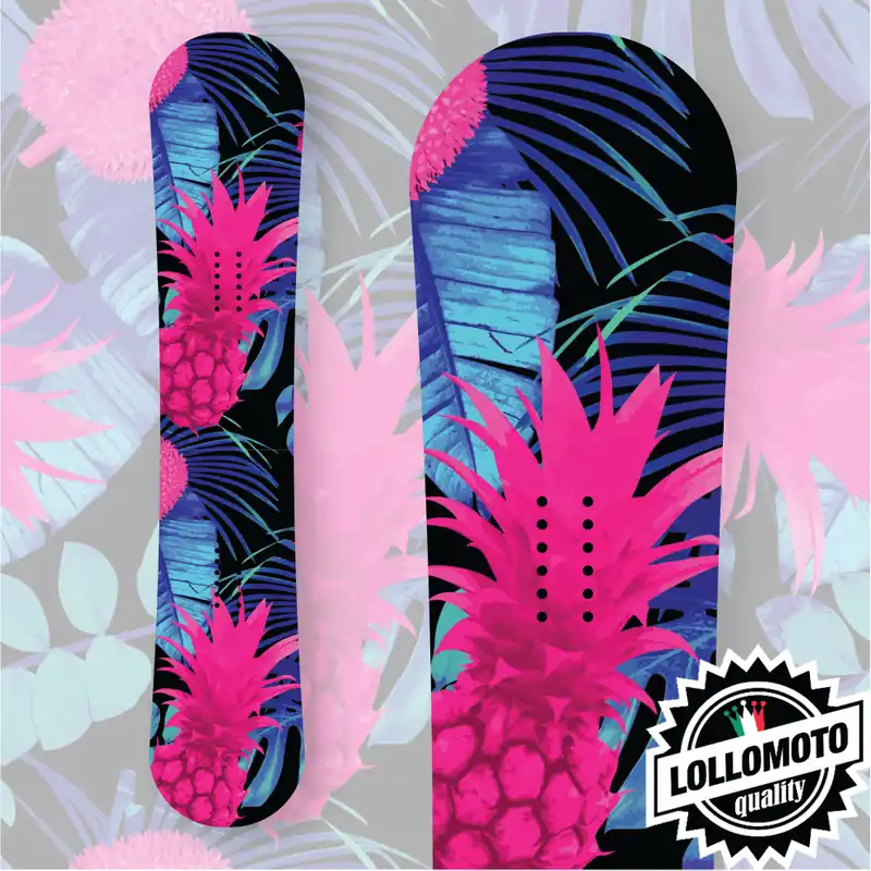 Direttamente Dal Produttore Adesivo Tavola Snowboard Pink Pineapple Personalizzata Wrapping Stickers Decal Rivestimento Snow