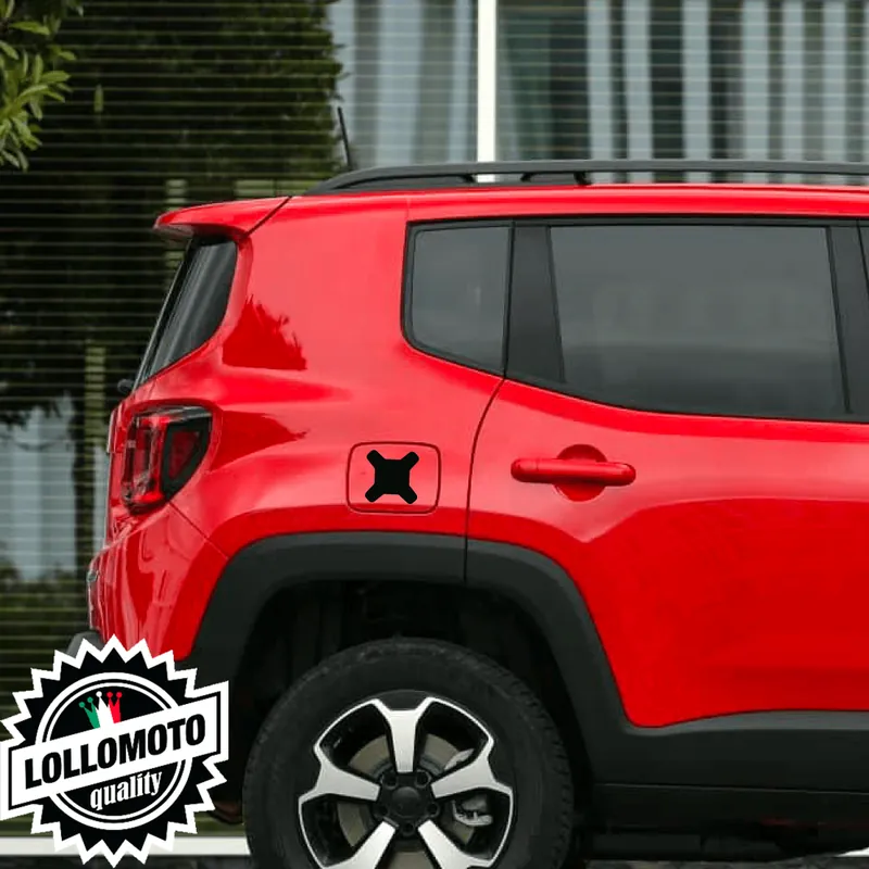 Subito Disponibile 2pz Adesivi X Colore Pieno Jeep Renegade Adesivi Tappo Serbatoio Stickers Fuoristrada Fiancate Offroad 4x4 Stickers Auto Decal