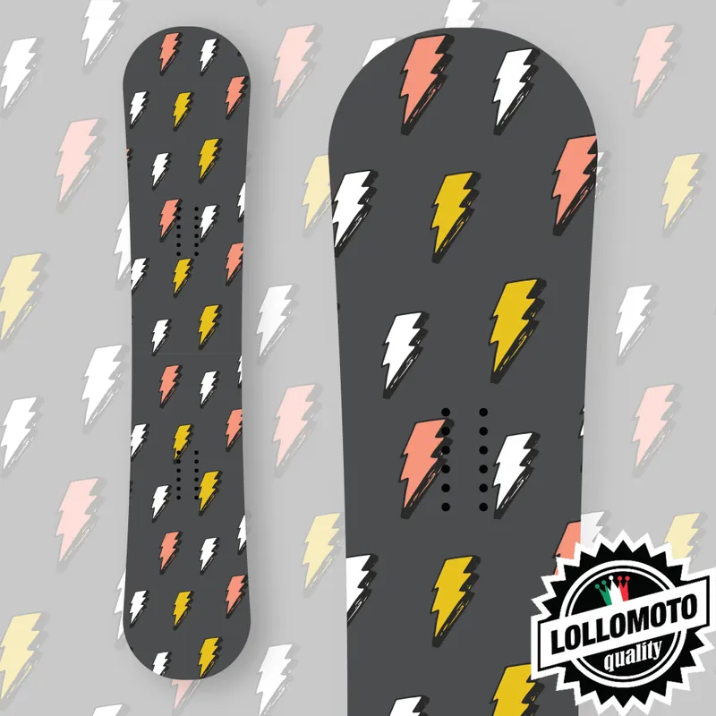 Direttamente Dal Produttore Adesivo Tavola Snowboard Lightning Personalizzata Wrapping Stickers Decal Rivestimento Snow