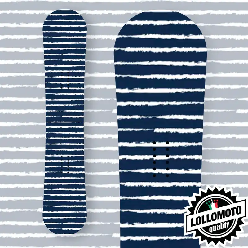 Adesivo Tavola Snowboard Blue Stripes Personalizzata Wrapping Stickers Decal Rivestimento Snow Economico