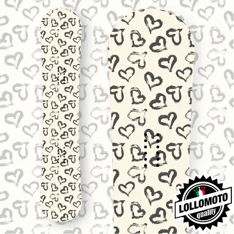 Ultimissimo Modello Adesivo Tavola Snowboard Small Hearts Personalizzata Wrapping Stickers Decal Rivestimento Snow