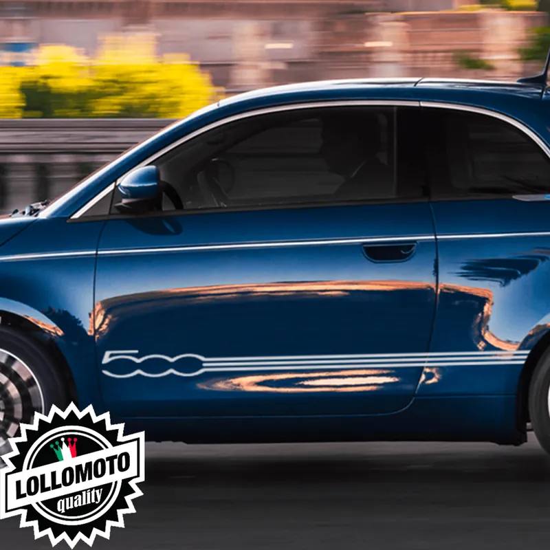 Direttamente Dal Produttore Strisce Laterali Per Fiat 500 Elegant Adesivi Stickers Fiancate Auto Strip Decal