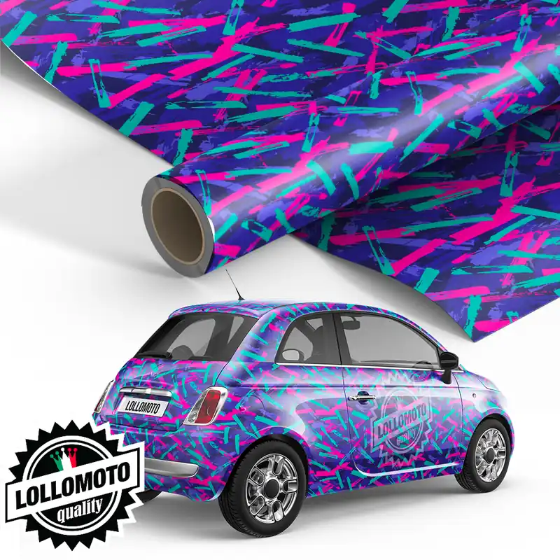 Pellicola Abstract Painting Lines Pellicola Car Wrapping Adesiva Rivestimento Auto Compra Online