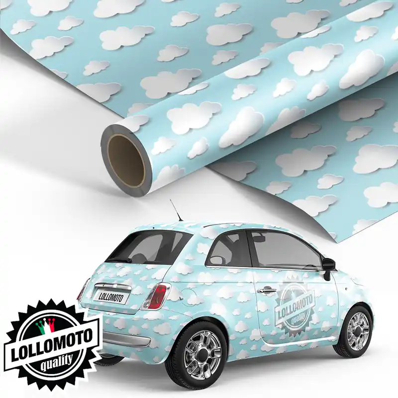 Spedizione Espresso Pellicola Clouds Pellicola Car Wrapping Adesiva Rivestimento Auto