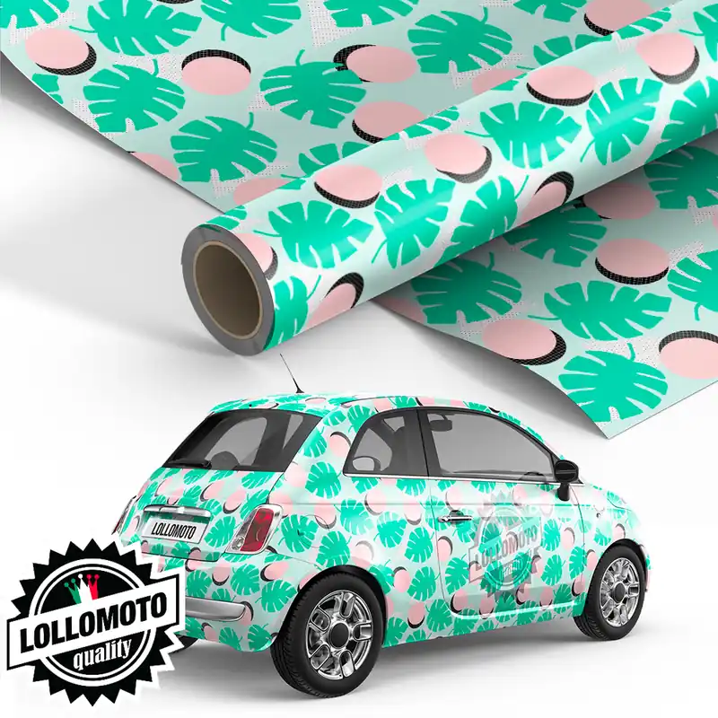Pellicola Leaves and Acorns Pellicola Car Wrapping Adesiva Rivestimento Auto Prezzo Conveniente