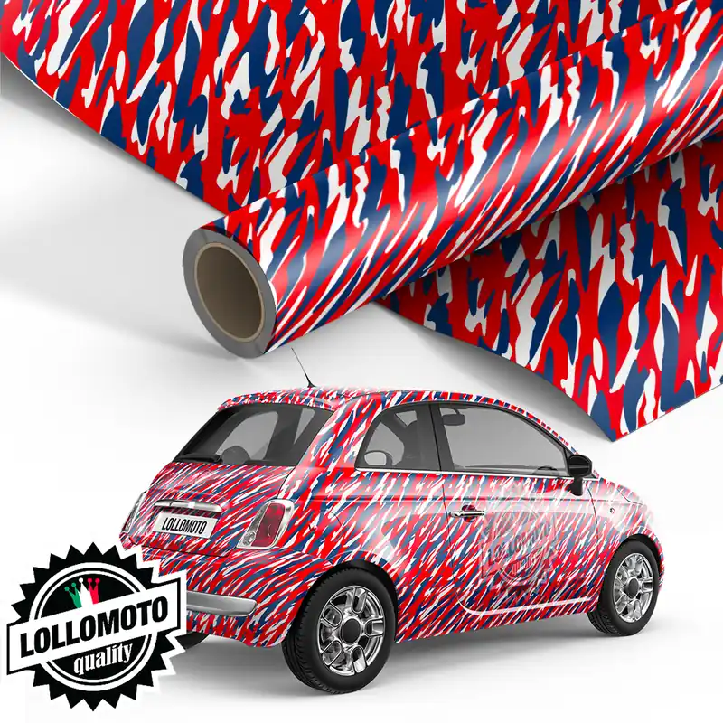 Consegna Rapida Pellicola Red Camouflage Splash Pellicola Car Wrapping Adesiva Rivestimento Auto