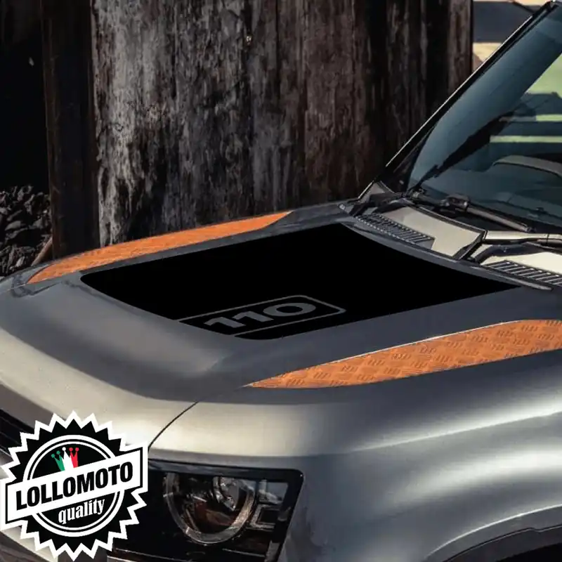 Adesivi Cofano Modello 110 Land Rover DEFENDER dal 2020 ad OGGI Stickers Accessori Auto Pellicole Ultime Pezzi
