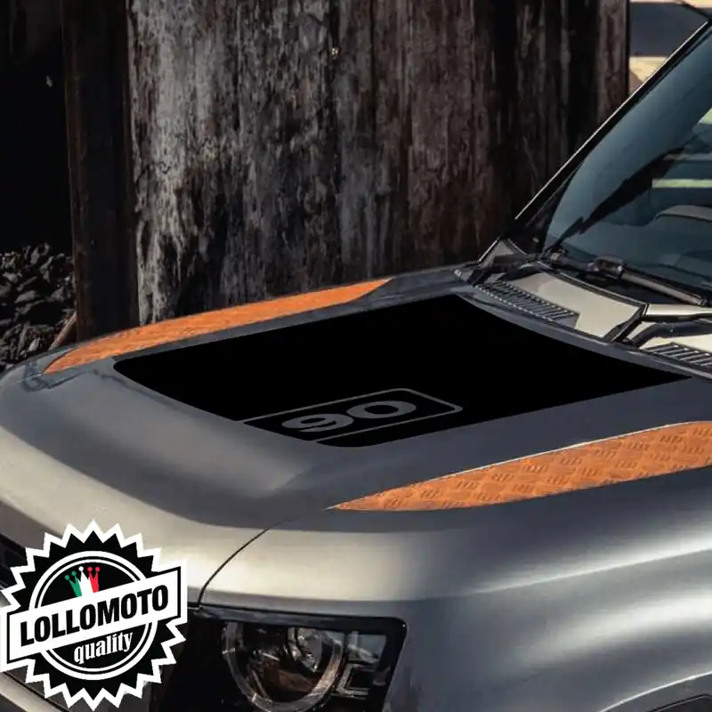 Adesivi Cofano Modello 90 Land Rover DEFENDER dal 2020 ad OGGI Stickers Accessori Auto Pellicole Pagamento Sicuro