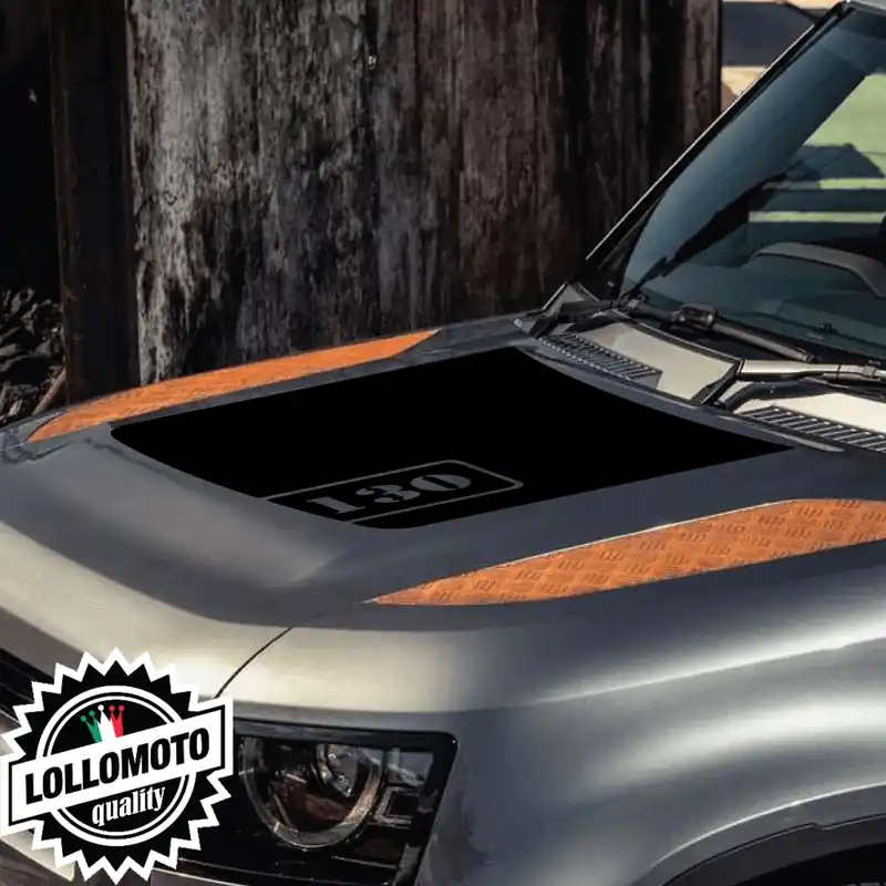 Adesivi Cofano Modello 130 Militare Land Rover DEFENDER dal 2020 ad OGGI Stickers Accessori Auto Pellicole Ultime Pezzi