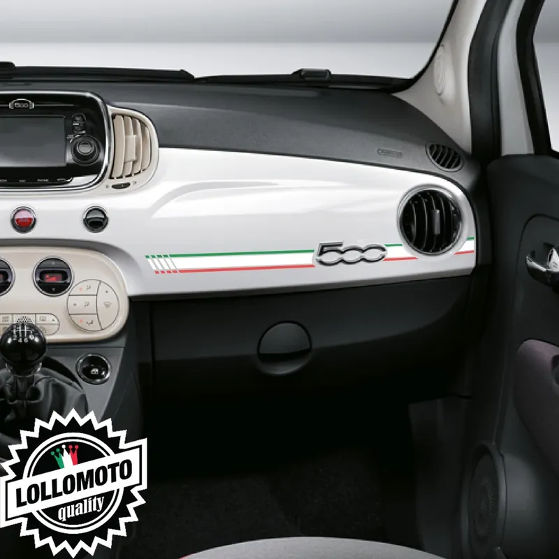 Ordina Subito Strisce Cruscotto Fiat 500 Tricolore Adesivi Stickers Auto Decal Tuning