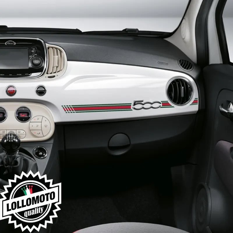 Compra Online Strisce Cruscotto Fiat 500 Colori Gucc Adesivi Stickers Auto Decal Tuning