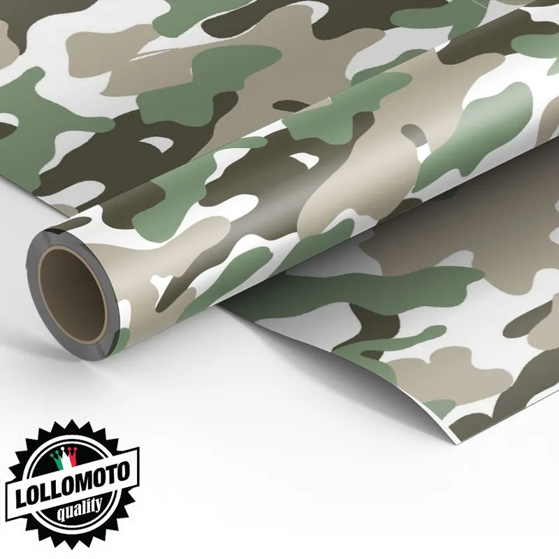 Promozione Esclusiva Pellicola CAMO UNIFORM MIMETICA Rivestimento Car Wrapping Adesiva Rivestimento Auto Moto Nautica Interiorizzandosi Design