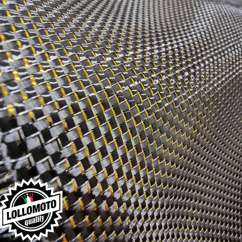 Prezzo Scontato CarboMax® Tessuto in Vera Fibra di Carbonio 210g Plain YELLOW Carbon Fiber Cloth