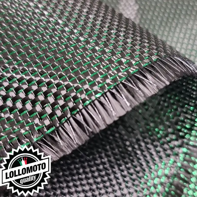 Professionale CarboMax® Tessuto in Vera Fibra di Carbonio 210g Plain GREEN Carbon Fiber Cloth