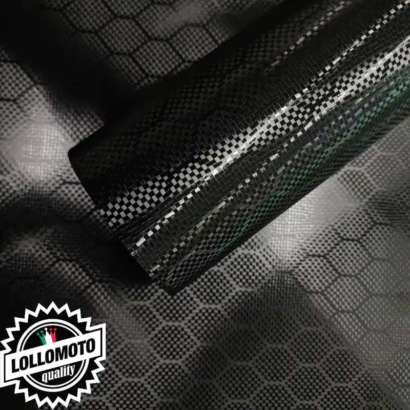 Pellicola Carbonio 3D ESAGONALE Pellicola Car Wrapping Adesiva Rivestimento Auto Subito Disponibile