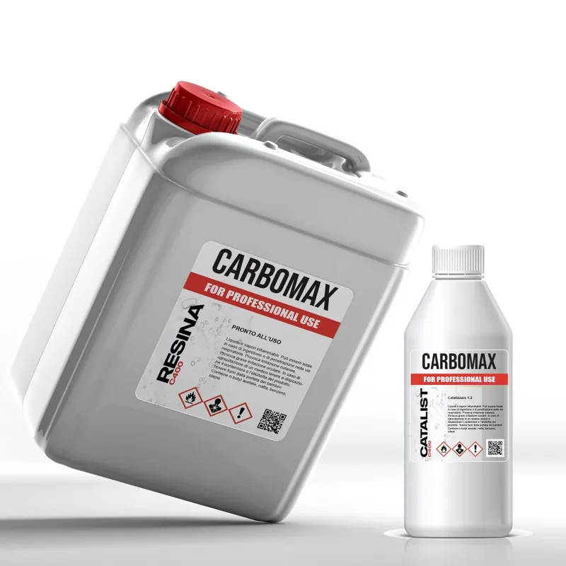 Saldi CARBOMAX® 1,5Kg RESINA EPOSSIDICA + CATALIZATORE DI ALTISSIMA QUALITA‘ PER RIVESTIMENTI IN VERA FIBRA DI CARBONIO