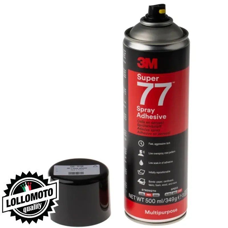 Ultima Occasione CARBOMAX® COLLA SPRAY 77 3M 500ML DI ALTISSIMA QUALITA‘ PER INCOLLAGGIO RIVESTIMENTI IN VERA FIBRA DI CARBONIO