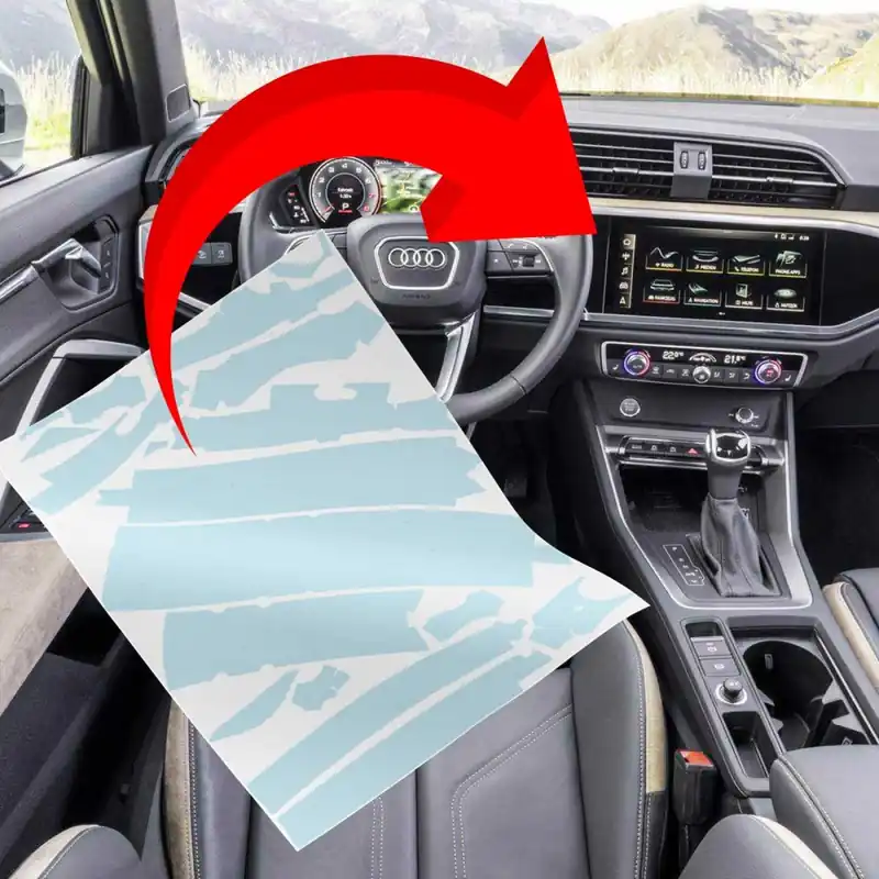 MonkeySkin Kit Pellicole Adesive Protettive PPF per Interni Auto compatibili con Audi Q3 dal 2018 al 2024 Spedizione Espresso