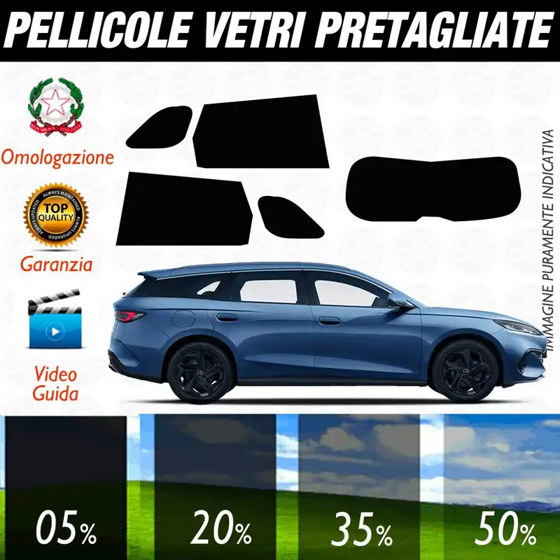 Compra Online BYD Seal 6 Touring dal 2024 ad OGGI Pellicole Oscuramento Vetri POSTERIORI per Auto Pre Tagliate a Misura