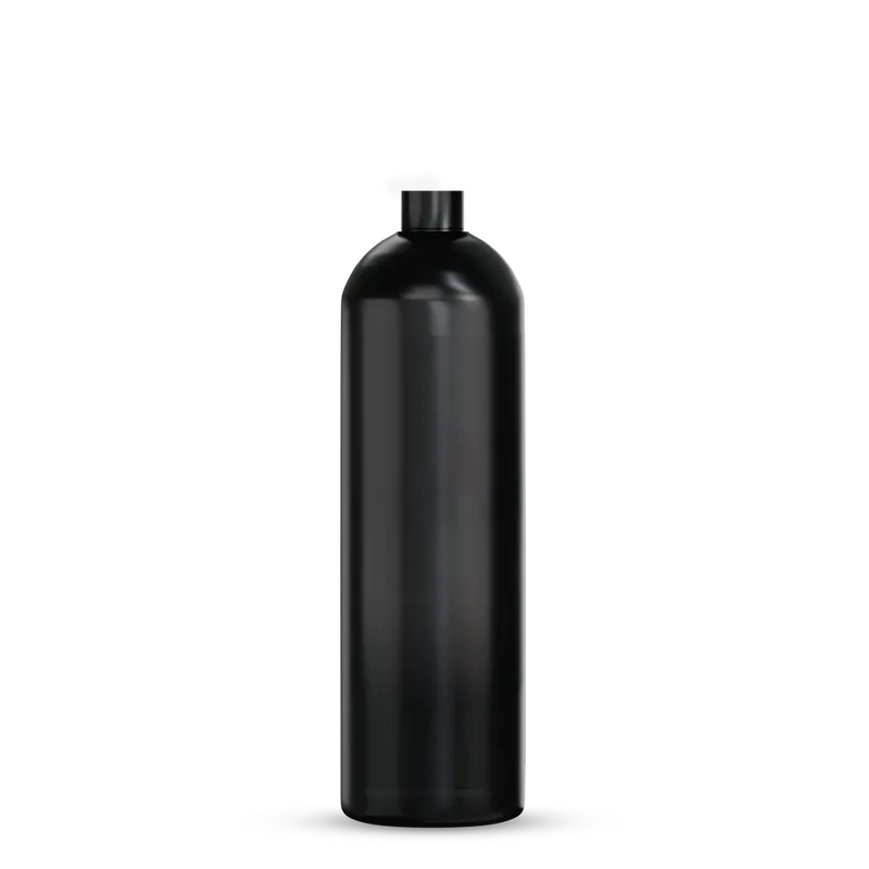 Prezzo Di Fabbrica Bottiglia HDPE nera 1 L per conservazione e dosaggio di liquidi BadBoys
