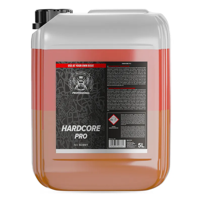 Nuova Collezione Detergente alcalino forte per lo sporco più ostinato 5 L Pro Hardcore Bad Boys