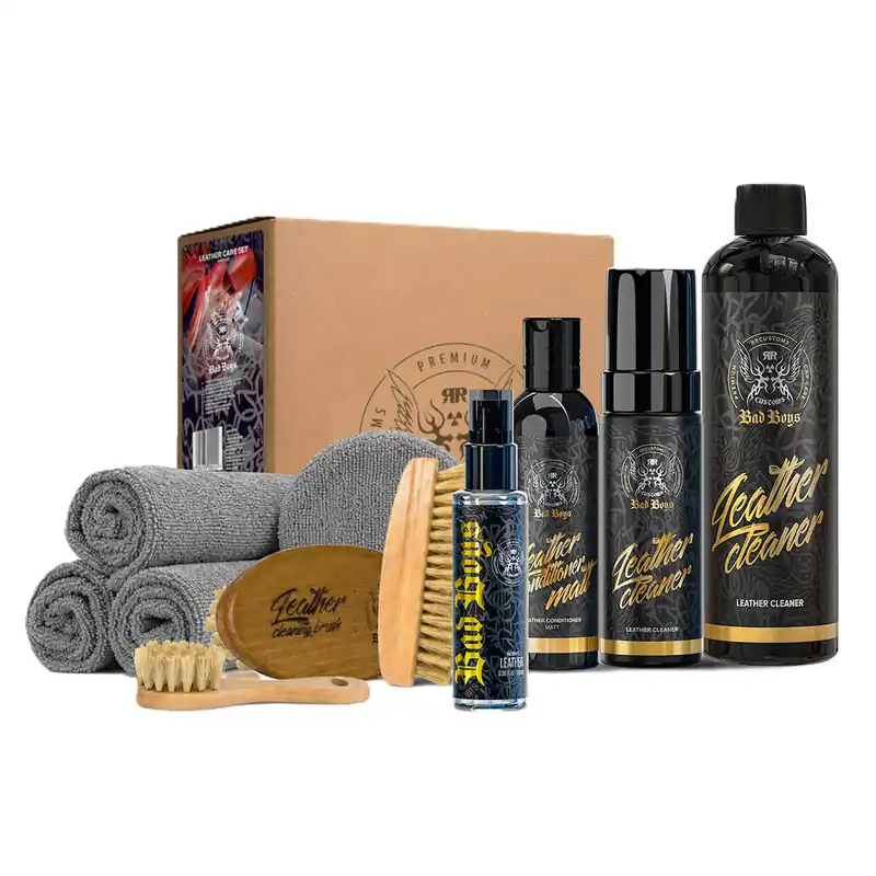 Kit Premium per la pulizia, la cura e il rinnovo della pelle con accessori BadBoys Offerta Limitata