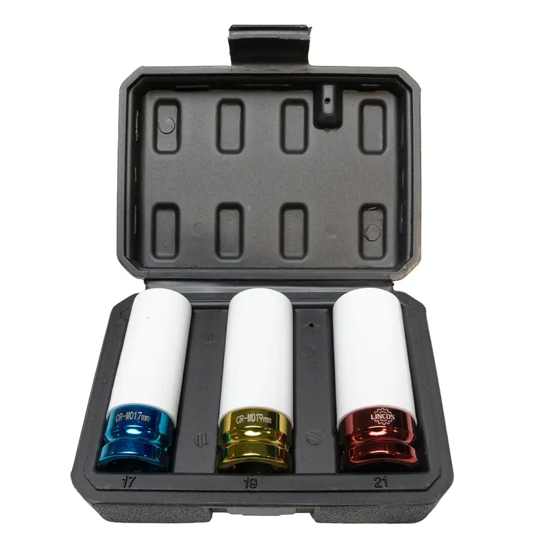Soddisfatti O Rimborsati Set di bussole a impatto per cerchi in lega da 17 a 21 mm 1/2" CrMo - 3 pezzi