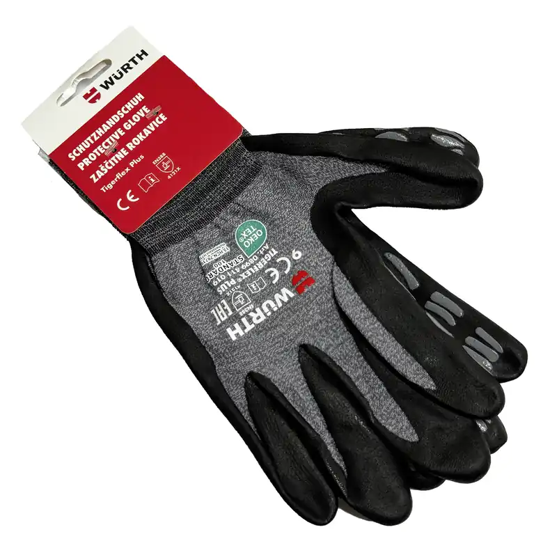 Guanti protettivi TigerFlex Plus-Blister V10 Würth Spedizione Espresso
