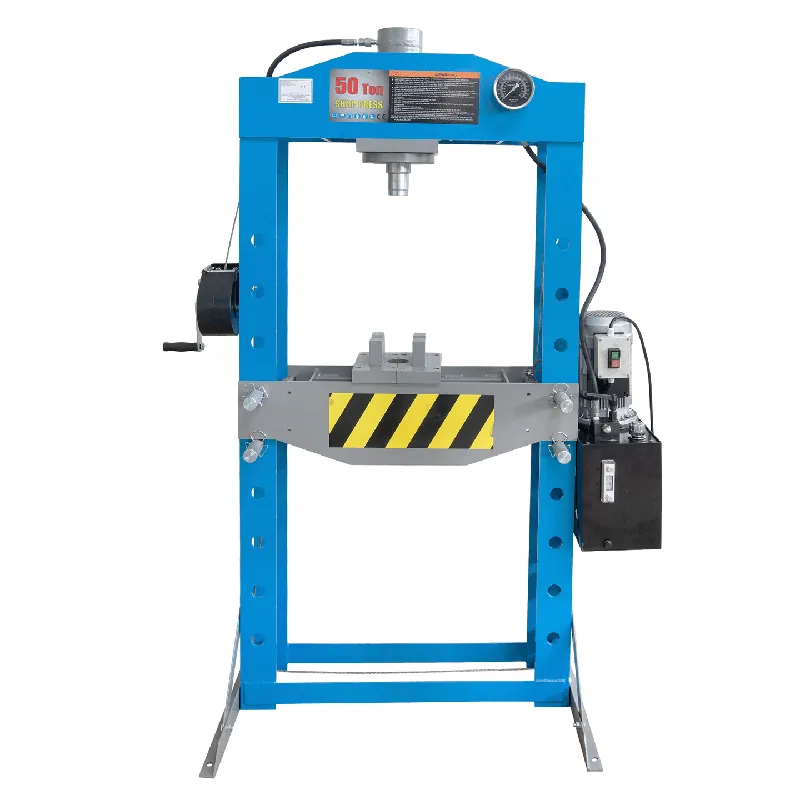 Pressa da officina elettroidraulica 50T 230V con manometro Super Prezzo