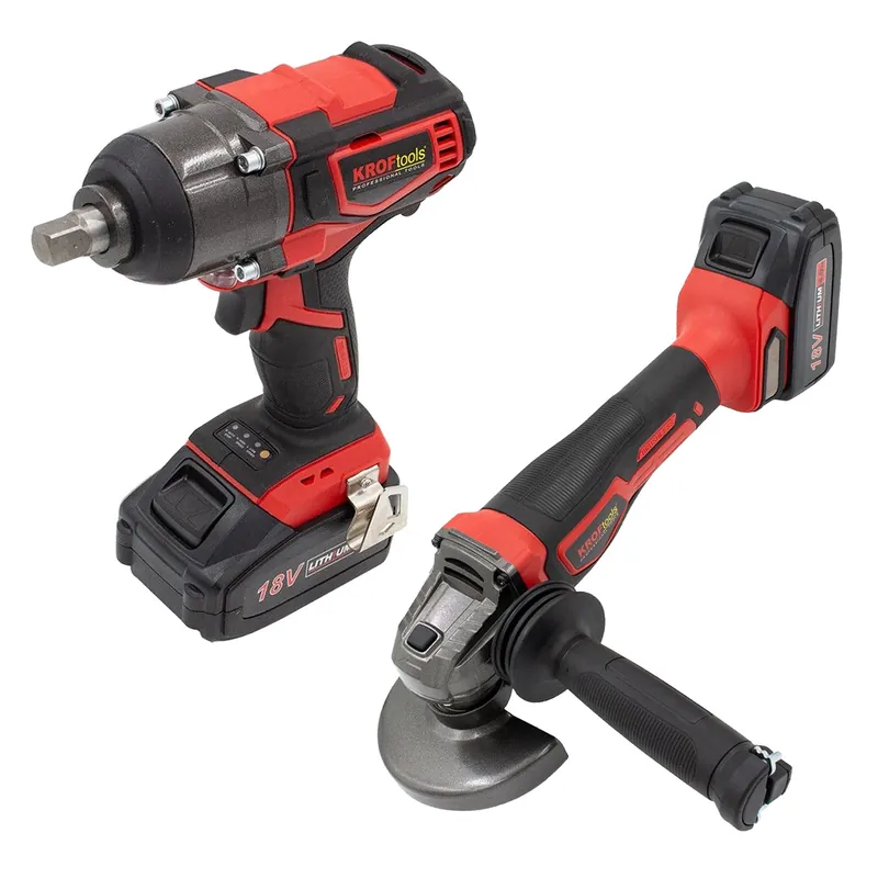 Compra Adesso Avvitatore a impulsi a batteria 1/2" e smerigliatrice angolare 4.0A 18V