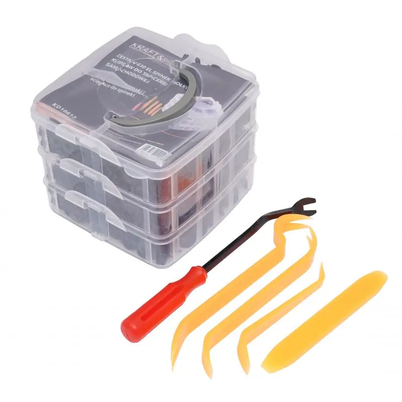 Offerta Set di leve, clip e perni per rivestimenti, 630 pezzi