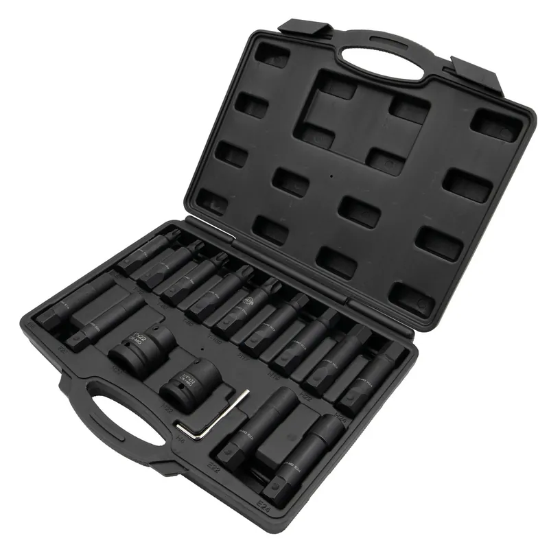 Nuovo Arrivo Set di inserti ad urto Hex, Torx ed E CrMo 16 pezzi