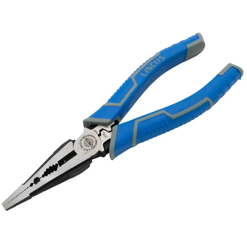 Promozione Pinza a becchi lunghi con funzione crimpatrice per connettori elettrici, 160mm