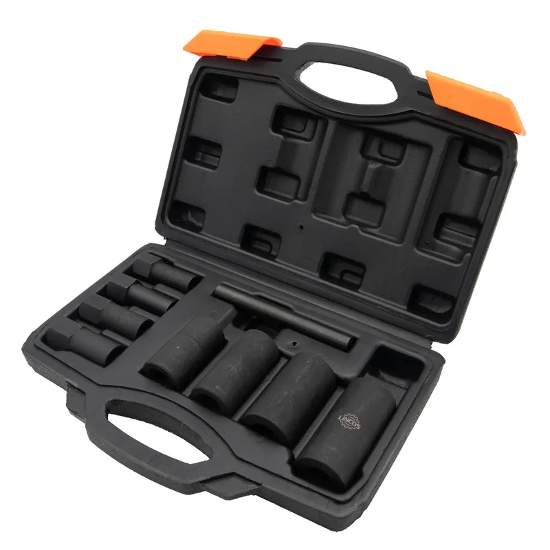 Bussole coniche a percussione per la rimozione di bulloni e dadi antifurto danneggiati 19 – 22 mm 9 pezzi Prezzo Scontato
