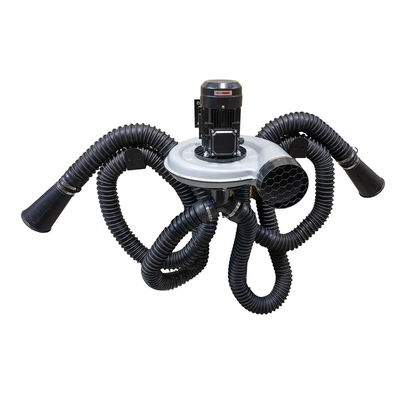 Aspiratore gas di scarico con doppio tubo e bocchette rotonde Offerta