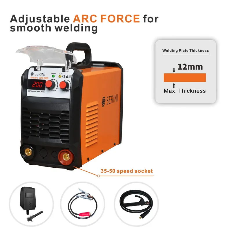 Saldatrice IGBT Inverter 200 ECO MMA/STICK - Monofase Scelto Dai Clienti